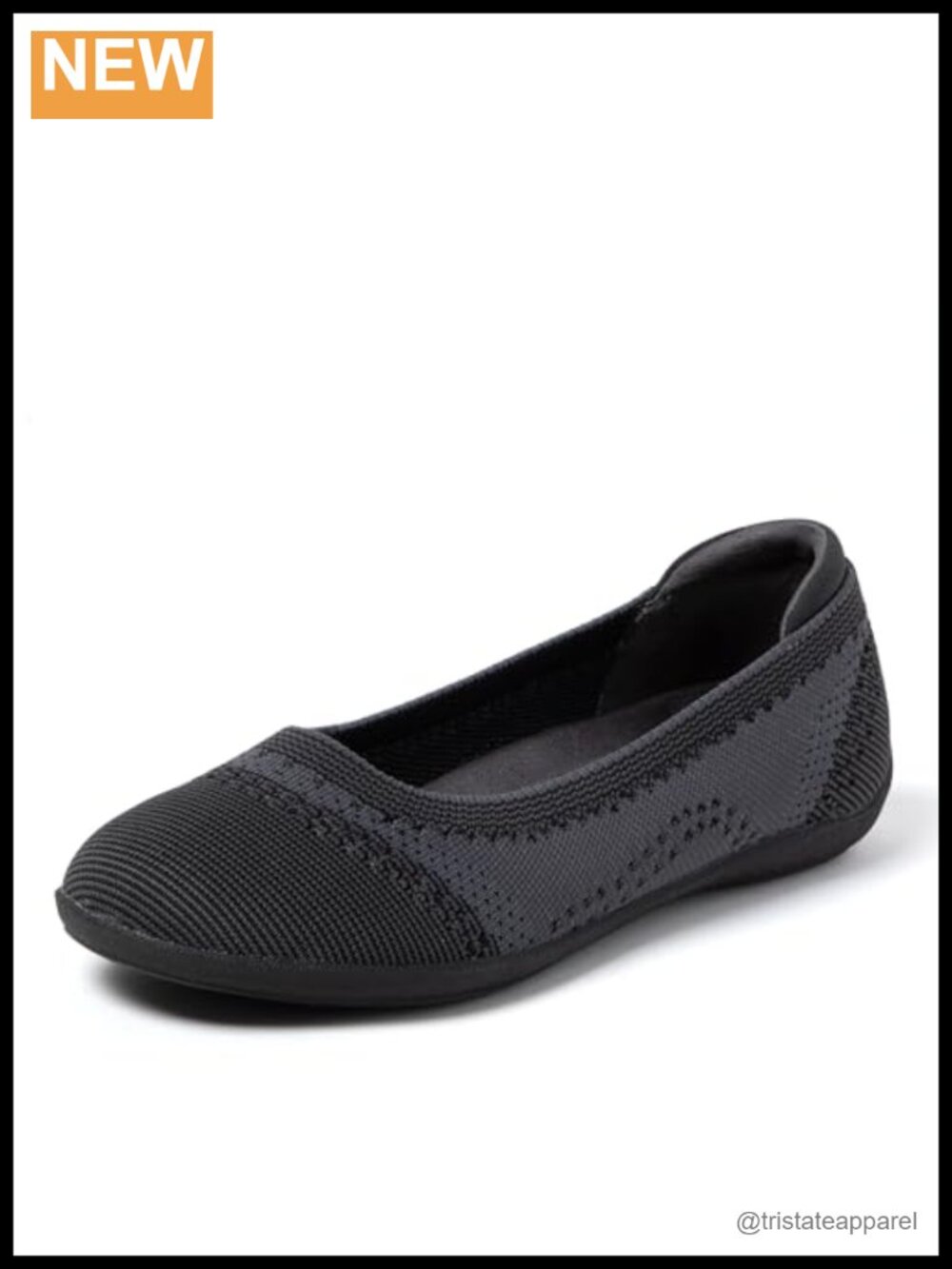 Women's Misty Ballet Flats Breathable Knit Slip On Comfortable Casual
